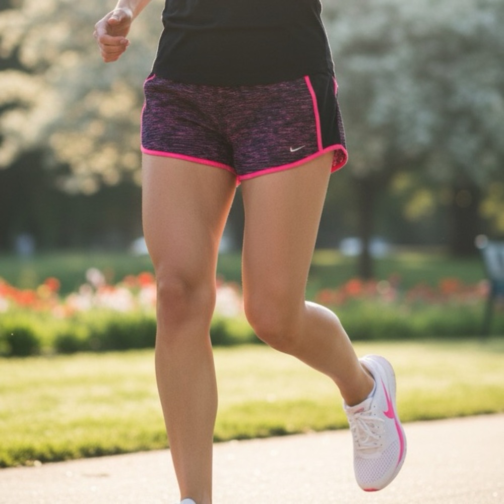 Elevate Your Run: The Nike Dri-FIT Advantage Shorts pink purple size medium